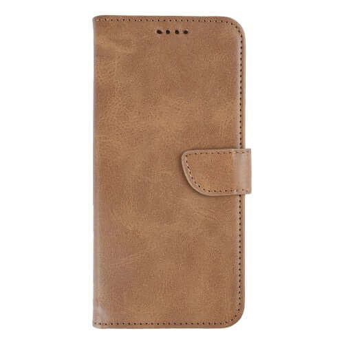 Rixus bookcase voor Samsung Galaxy S26 Ultra – lichtbruin