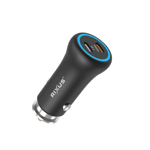 Rixus RXCC15 2-Poorts USB-C Autolader 20W