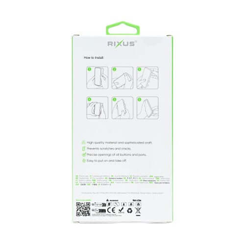 Rixus Anti-Burst MagSafe-compatibel hoesje voor Samsung Galaxy A27 – transparant