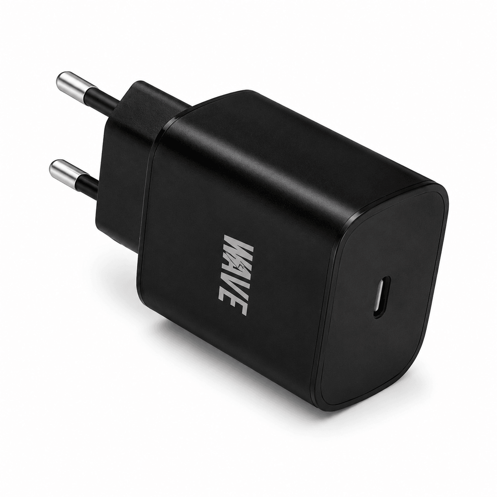 Wave WA-169 Ultra High USB-C Adapter 25W – 3A Fast Charger – Zwart
