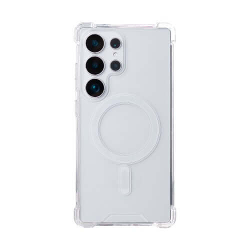 Rixus Anti-Burst hoesje voor Samsung Galaxy S25 Ultra – MagSafe-compatibel, transparant