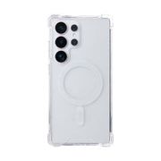 Rixus Anti-Burst hoesje voor Samsung Galaxy S25 Ultra – MagSafe-compatibel, transparant