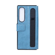 Rixus wallet-hoesje met penhouder voor Samsung Galaxy Z Fold4 – sierrablauw
