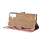 Rixus bookcase voor Samsung Galaxy A06 – roze