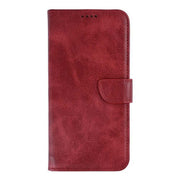 Rixus bookcase voor Samsung Galaxy S26 – donkerrood