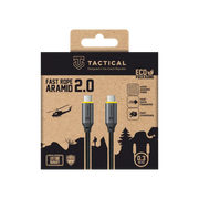 Compacte USB-C kabel - Tactical Fast Rope Aramid 2.0 0,3 meter voor eenvoudig opladen