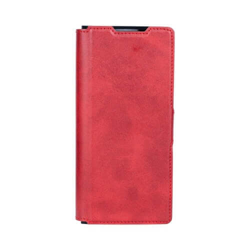 Rixus wallet-hoesje met penhouder voor Samsung Galaxy Z Fold5 – rood