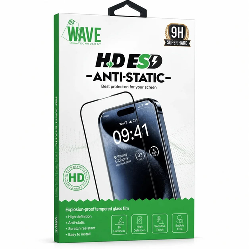 Wave 5D Screenprotector Helder – iPhone 15 - Wave by Laad Centrum