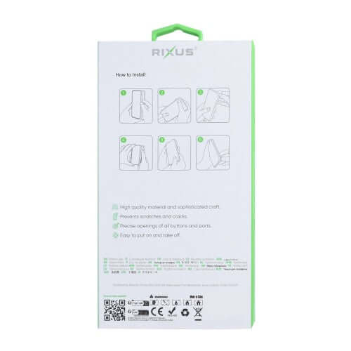 Rixus Anti-Burst hoesje voor Samsung Galaxy S25 FE – MagSafe-compatibel, transparant