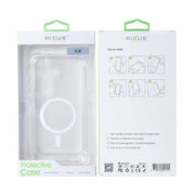 Rixus Anti-Burst hoesje voor Samsung Galaxy A36/A37 – MagSafe-compatibel, transparant