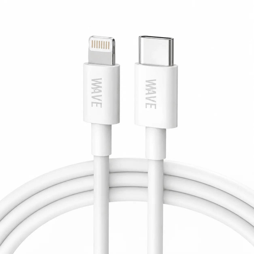 Wave WA-164 PD 20W USB-C naar Lightning Kabel 30 cm – Wit - Wave by Laad Centrum