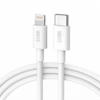 Wave WA-217 USB-C naar Lightning Snellaadkabel 25W – 2 Meter – Wit - Laad Centrum