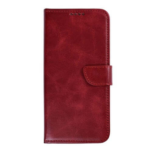 Rixus bookcase voor Samsung Galaxy A27 – donkerrood