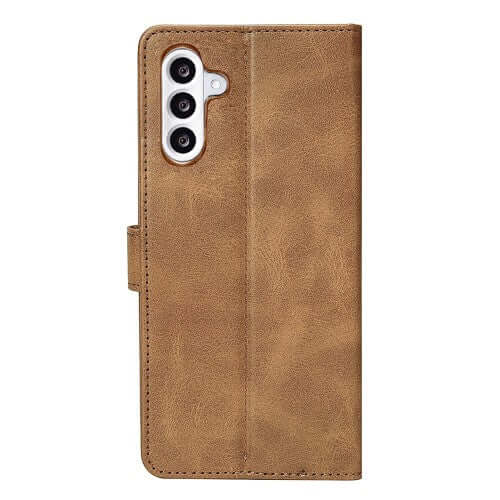 Rixus bookcase voor Samsung Galaxy A56 – lichtbruin