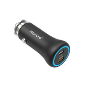 Rixus RXCC15 2-Poorts USB-C Autolader 20W