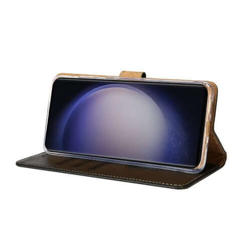 Rixus bookcase voor Samsung Galaxy S25 Ultra – zwart