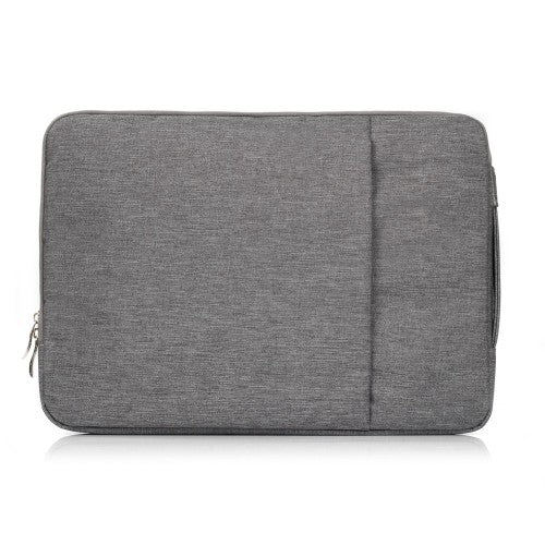 Grijze laptop sleeve 15-16 inch voor het veilig opbergen van laptops. Geschikt voor 15 tot 16,2 inch modellen.