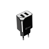 Dual USB-A Thuislader 10W – Zwart
