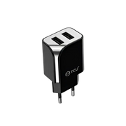 Dual USB-A Thuislader 10W – Zwart