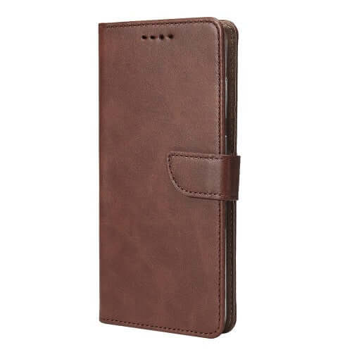 Rixus bookcase voor Samsung Galaxy A07 / A08 – bruin