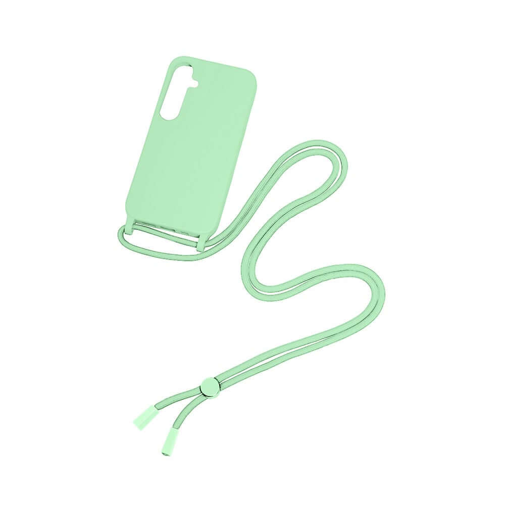 Rixus TPU-hoesje met koord voor Samsung Galaxy A05s – matchagroen