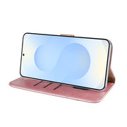 Rixus bookcase voor Samsung Galaxy S25 Edge – roze
