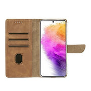 Rixus bookcase voor Samsung Galaxy A56 – lichtbruin