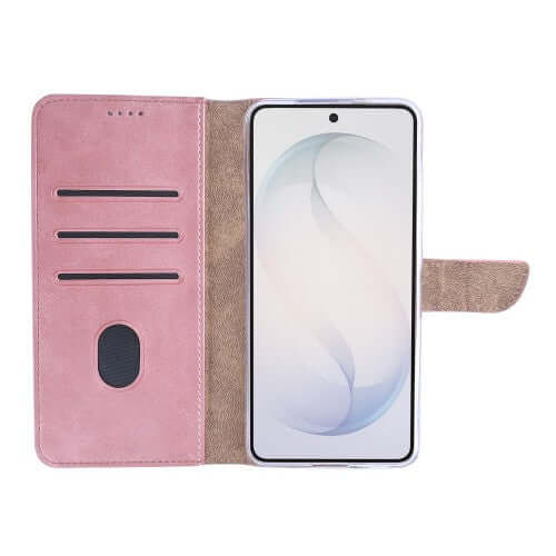 Rixus bookcase voor Samsung Galaxy S26 – roze