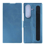 Rixus wallet-hoesje met penhouder voor Samsung Galaxy Z Fold8 Ultra – sierrablauw