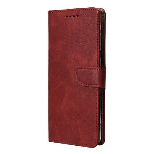 Rixus bookcase voor Samsung Galaxy S24 FE – donkerrood