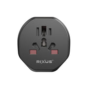 Rixus RXHC27B EU Reisadapter / Wandadapter – Zwart
