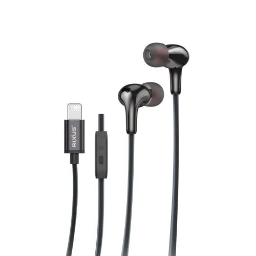 Rixus RXHD27L Bedrade Lightning Oordopjes – Zwart