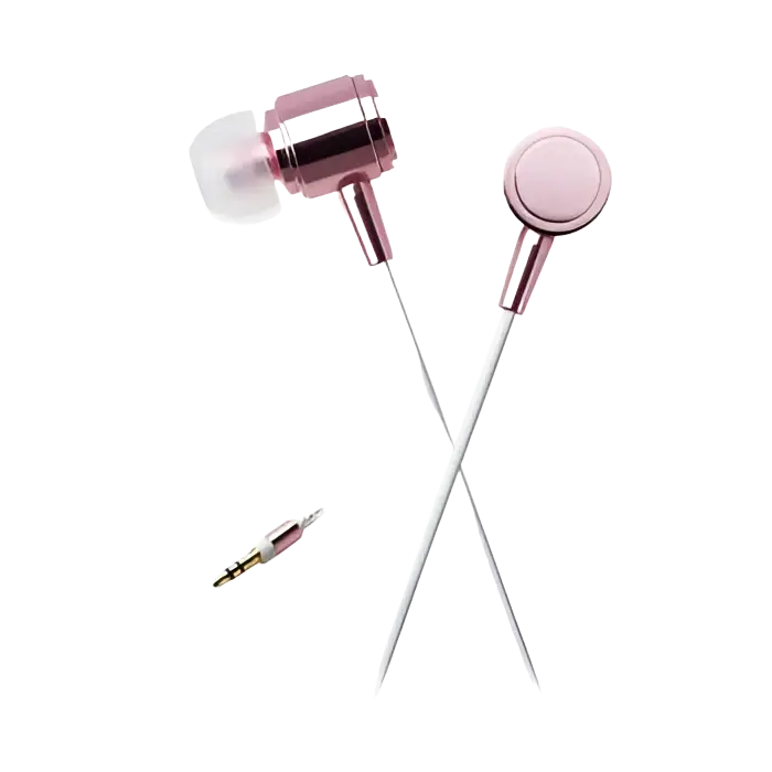 Elecom Canal Type Stereo Oordopjes – Roze - Hoofdtelefoon