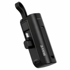 Wave WA-87 Powerbank 3000mAh met USB-C Kabel – Compact & Draagbaar – Zwart - Laad Centrum