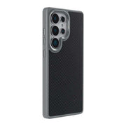 Rixus Mag Carbon MagSafe-compatibel hoesje voor Samsung Galaxy S26 Ultra – titaniumgrijs