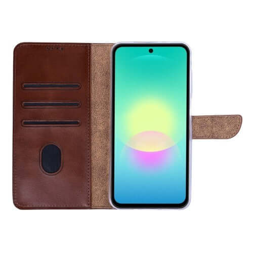 Rixus bookcase voor Samsung Galaxy A27 – bruin