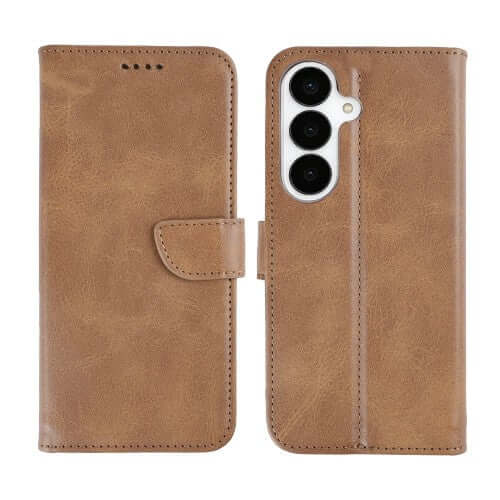 Rixus bookcase voor Samsung Galaxy S26 Plus – lichtbruin