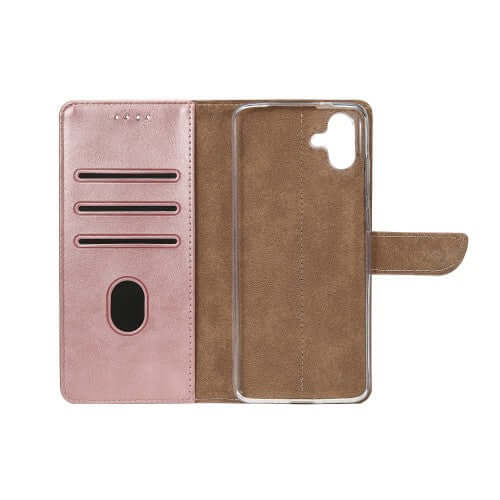 Rixus bookcase voor Samsung Galaxy A06 – roze