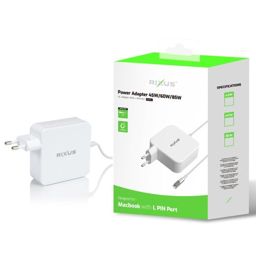 Rixus RXMCL MacBook Laptop Oplader 45W – L-Tip