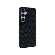 Rixus Mag Carbon hoesje voor Samsung Galaxy S25 – MagSafe-compatibel, titaniumzwart