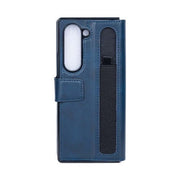 Rixus wallet-hoesje met penhouder voor Samsung Galaxy Z Fold6 – blauw