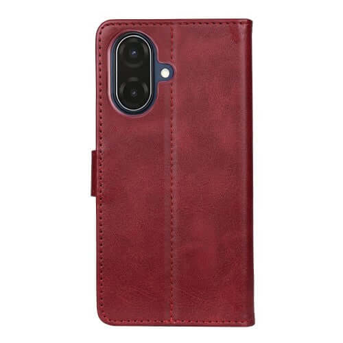 Rixus bookcase voor Samsung Galaxy A07 / A08 – donkerrood