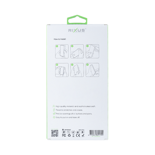 Rixus Anti-Burst-hoesje voor Samsung Galaxy A05 – MagSafe-compatibel, transparant