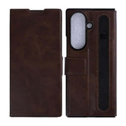 Rixus wallet-hoesje met penhouder voor Samsung Galaxy Z Fold8 Ultra – bruin
