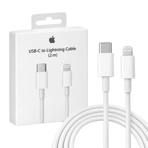 Câble USB-C vers Lightning Apple iPhone Convivial 2 Mètres – Parfait pour la Charge Rapide et le Transfert de Données