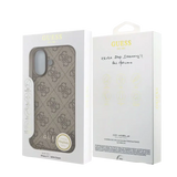 Guess 4G Charm MagSafe Hoesje voor iPhone 17 – Bruin - Telefoonhoesje