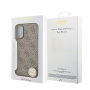 Guess 4G Charm MagSafe Hoesje voor iPhone 17 – Bruin - Telefoonhoesje