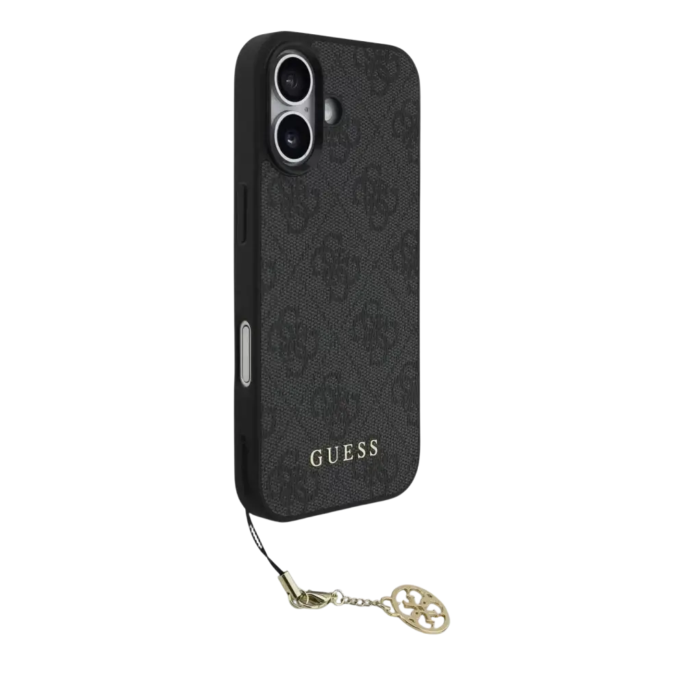 Guess 4G Charm MagSafe Hoesje voor iPhone 17 – Grijs - Telefoonhoesje