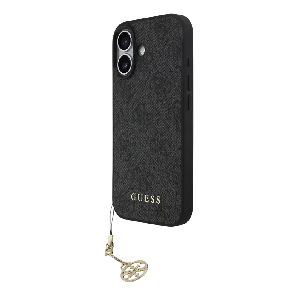 Guess 4G Charm MagSafe Hoesje voor iPhone 17 – Grijs - Telefoonhoesje