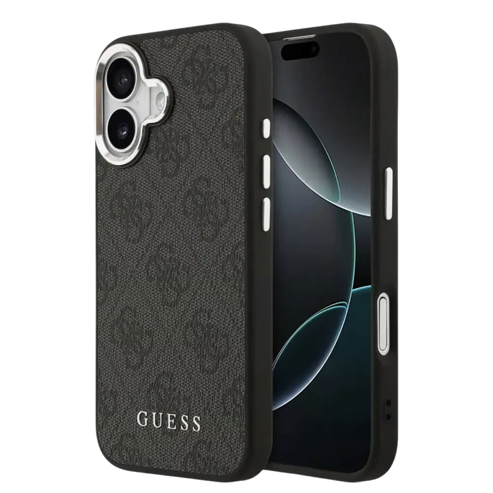 Guess 4G MagSafe Hoesje voor iPhone 17 – Zwart